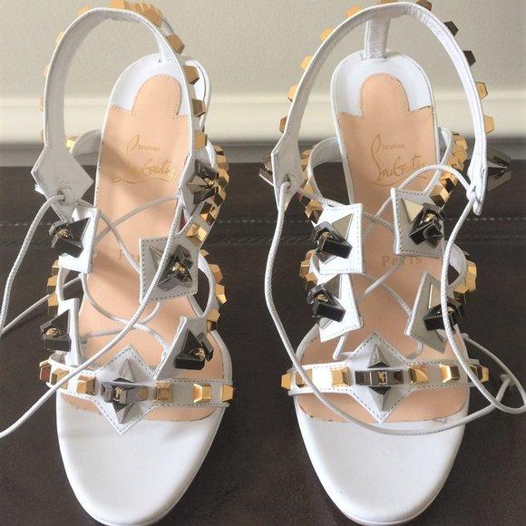 SOLD!! NWT $1.295 Louboutin 120 Gladiator Pumps 39 - Picture 8 of 8